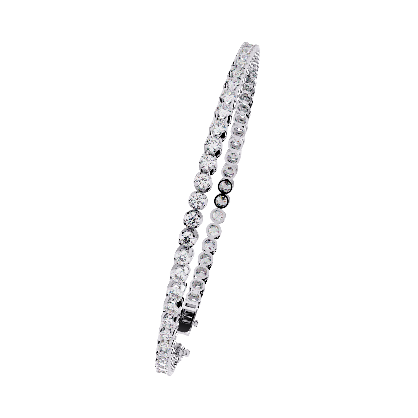 Radiant Line – Lab Diamond Classic Tennis Bracelet in 14K Gold