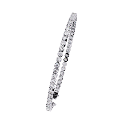 Radiant Line – Lab Diamond Classic Tennis Bracelet in 14K Gold