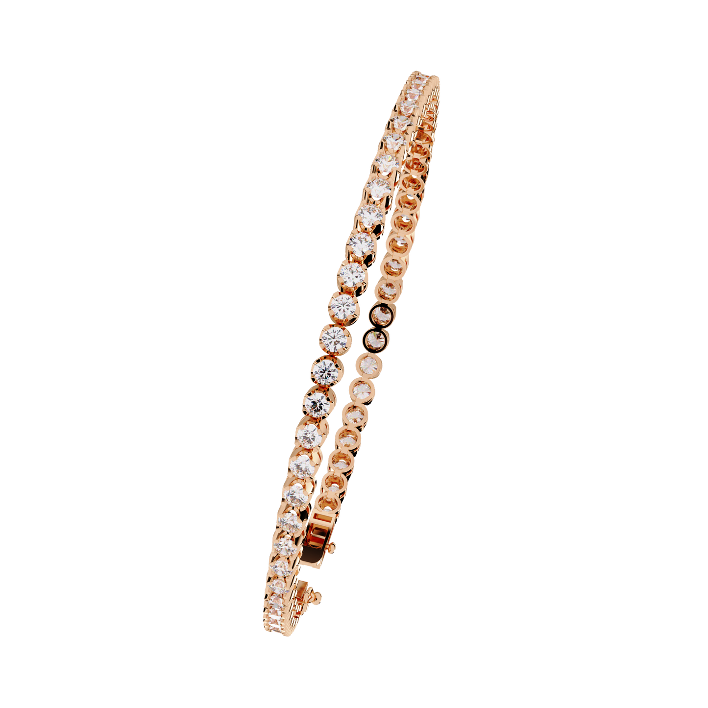 Radiant Line – Lab Diamond Classic Tennis Bracelet in 14K Gold