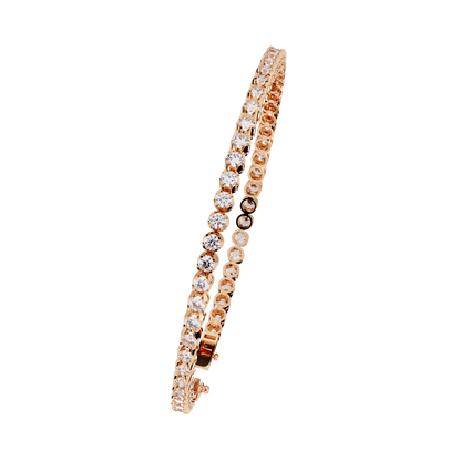Radiant Line – Lab Diamond Classic Tennis Bracelet in 14K Gold