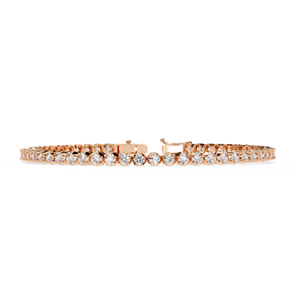 Radiant Line – Lab Diamond Classic Tennis Bracelet in 14K Gold