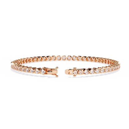 Radiant Line – Lab Diamond Classic Tennis Bracelet in 14K Gold