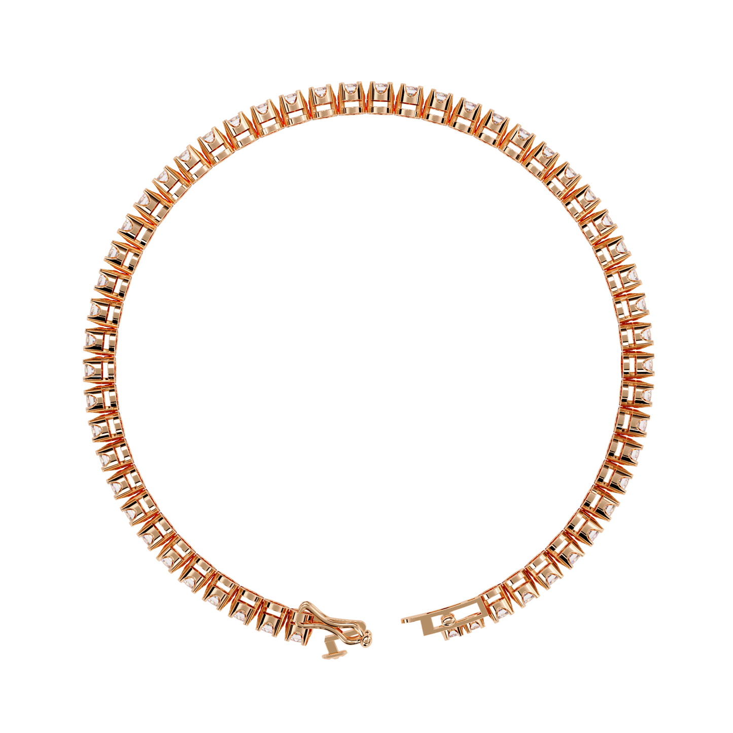 Radiant Line – Lab Diamond Classic Tennis Bracelet in 14K Gold
