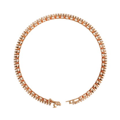 Radiant Line – Lab Diamond Classic Tennis Bracelet in 14K Gold
