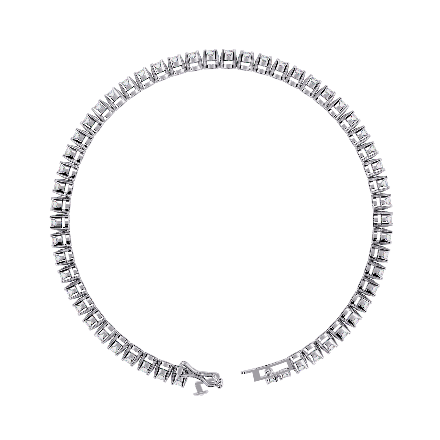 Radiant Line – Lab Diamond Classic Tennis Bracelet in 14K Gold
