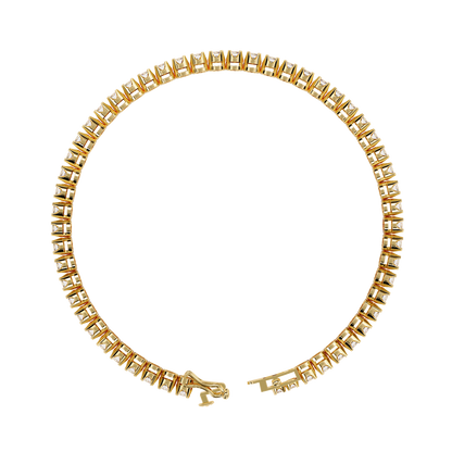 Radiant Line – Lab Diamond Classic Tennis Bracelet in 14K Gold