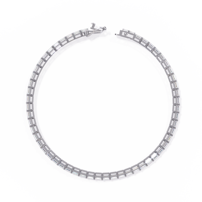 Emerald Line – Lab Diamond Emerald-Cut Bracelet in 14K Gold