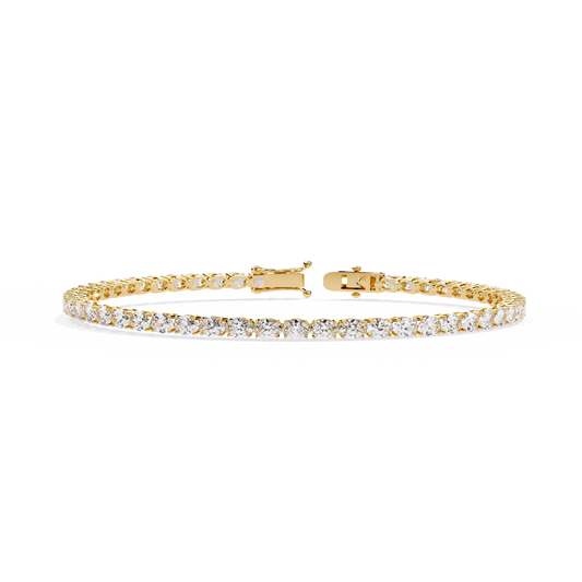 Oval Luxe – Lab Diamond Oval-Cut Bracelet in 14K Gold