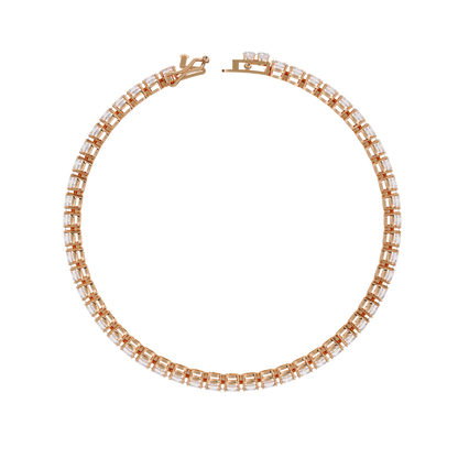 Oval Luxe – Lab Diamond Oval-Cut Bracelet in 14K Gold