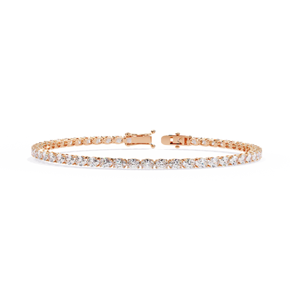 Oval Luxe – Lab Diamond Oval-Cut Bracelet in 14K Gold