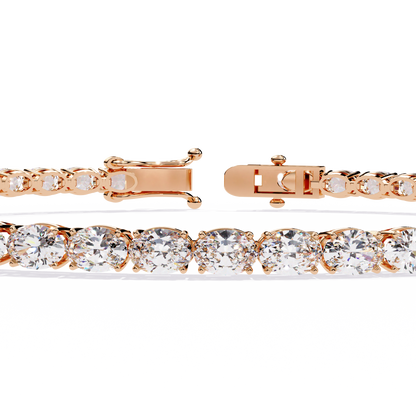 Oval Luxe – Lab Diamond Oval-Cut Bracelet in 14K Gold