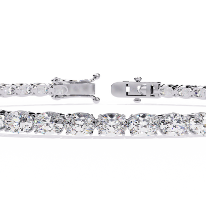 Oval Luxe – Lab Diamond Oval-Cut Bracelet in 14K Gold