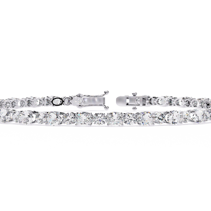 Oval Linea – Diamond Tennis Bracelet in 14K Gold