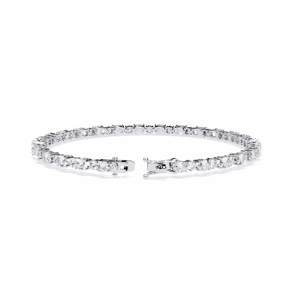 Oval Linea – Lab Diamond Tennis Bracelet in 14K Gold