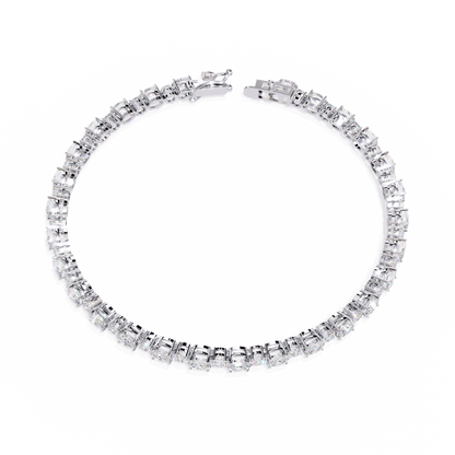 Oval Linea – Lab Diamond Tennis Bracelet in 14K Gold