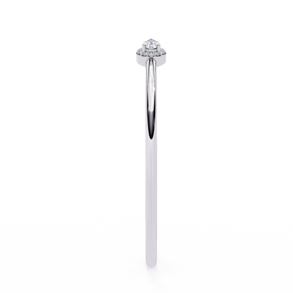 Open Diamond Bangle with Pear and Round Accents