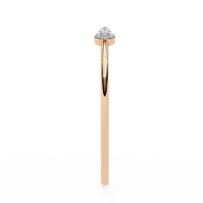 Open Diamond Bangle with Pear and Round Accents