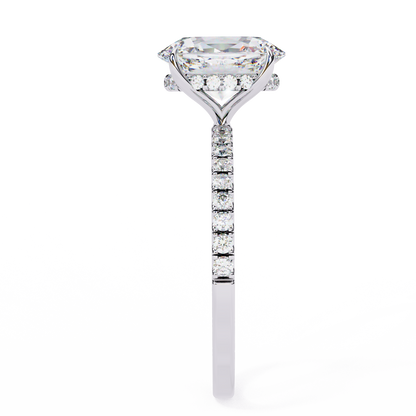 Celestial Curve – Oval & Round Diamond Crossover Ring