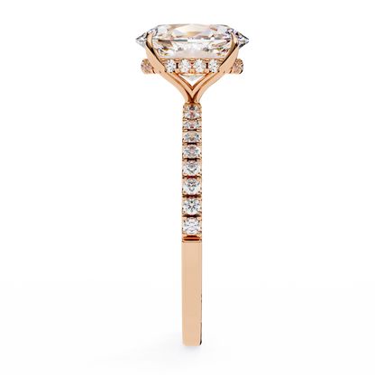 Celestial Curve – Oval & Round Lab Diamond Crossover Ring