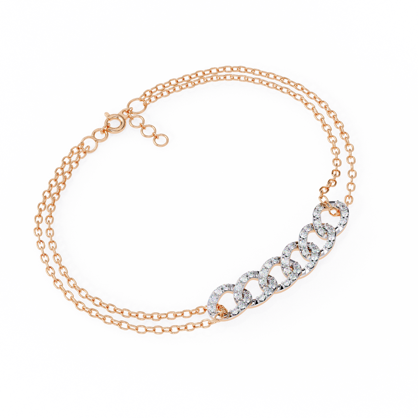 Diamond Cuban Link Chain Bracelet