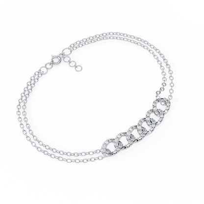 Diamond Cuban Link Chain Bracelet