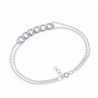 Diamond Cuban Link Chain Bracelet