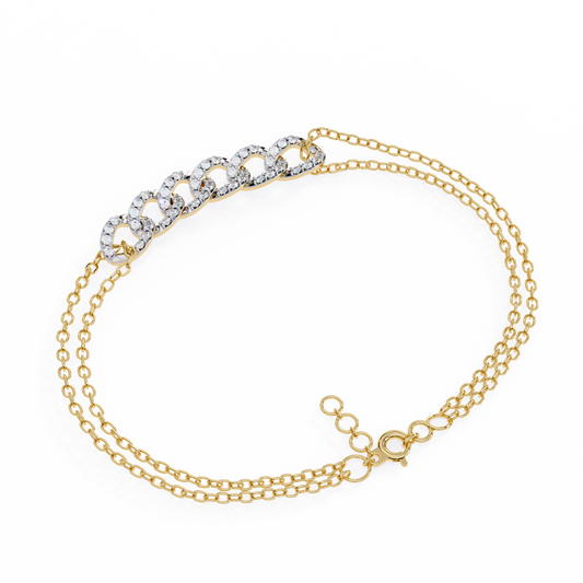 Diamond Cuban Link Chain Bracelet