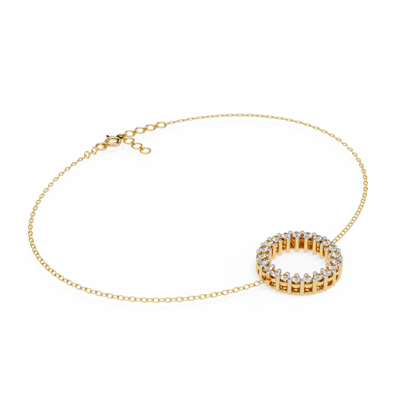 Petite Diamond Charm Bracelet