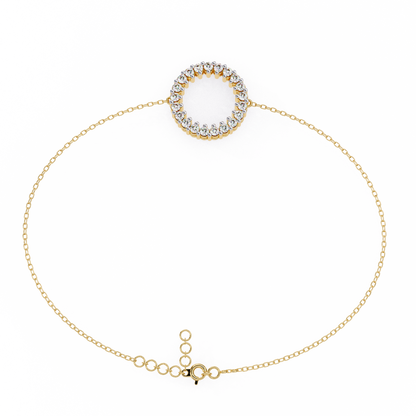 Petite Diamond Charm Bracelet