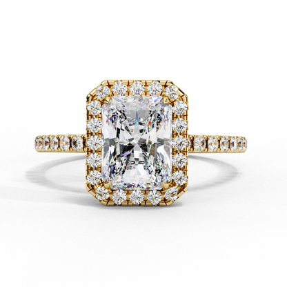 Radiance Arc – Radiant Lab Diamond Fan-Set Ring in 14K Gold