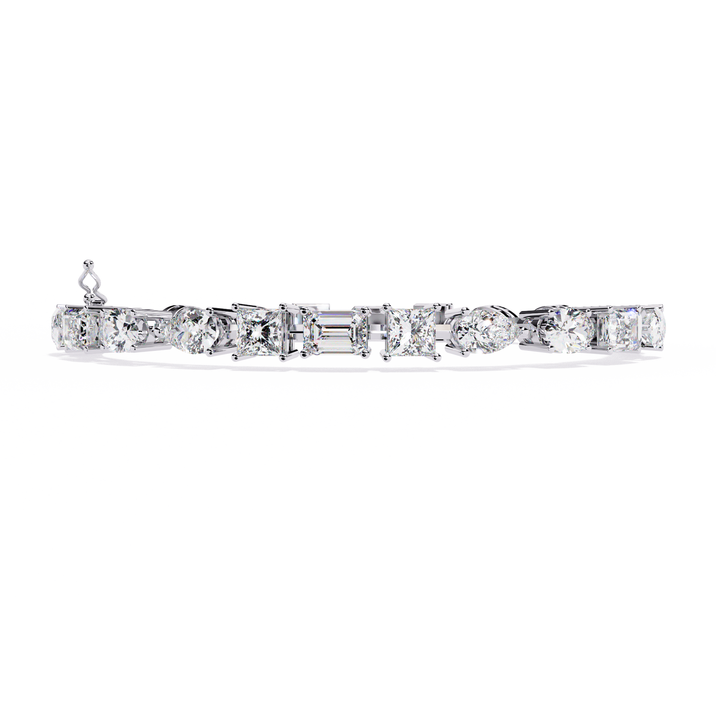Prism Luxe – Mixed Fancy Shape Diamond Bracelet in 14K Gold