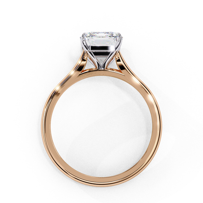 Radiant Frame – Radiant Lab Diamond Solitaire with Split Shank in 14K Gold