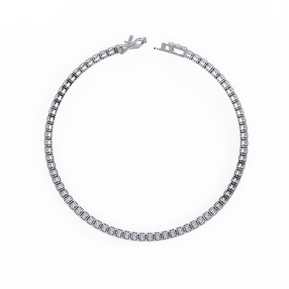 Round Clarity – Lab Diamond Tennis Bracelet in 14K Gold