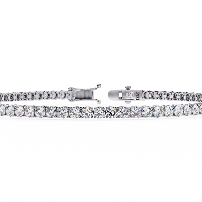Round Clarity – Lab Diamond Tennis Bracelet in 14K Gold