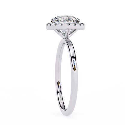 Eclipse Band – Round Lab Diamond Tapered Shank Ring in 14K Gold