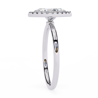 Marquise Arch – Lab Diamond Open Band Ring in 14K Gold