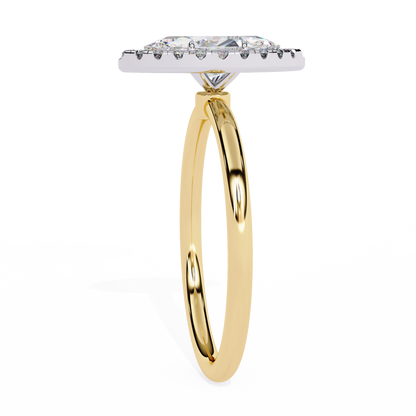 Marquise Arch – Lab Diamond Open Band Ring in 14K Gold