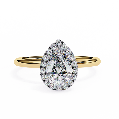 Pear Elevate – Lab Diamond Statement Ring in 14K Gold