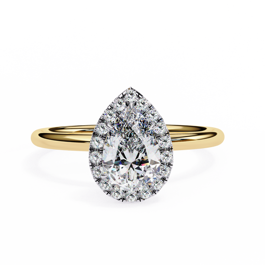 Pear Elevate – Lab Diamond Statement Ring in 14K Gold