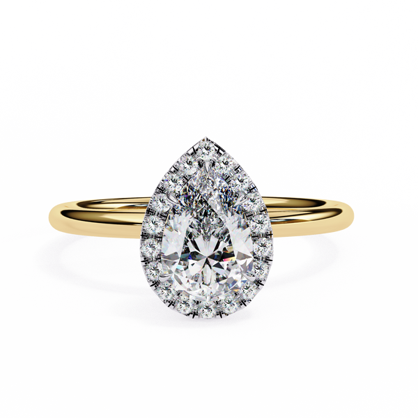 Pear Elevate – Diamond Statement Ring in 14K Gold