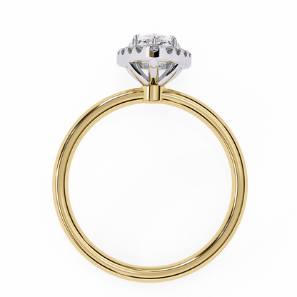 Pear Elevate – Lab Diamond Statement Ring in 14K Gold