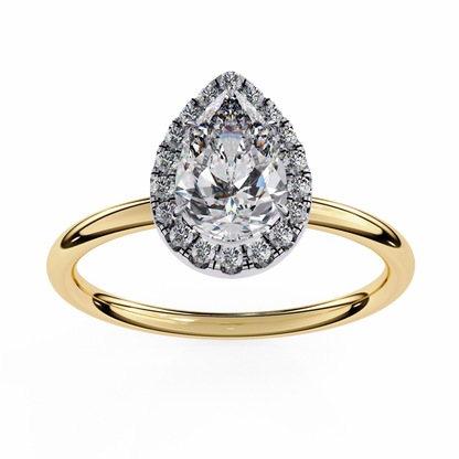 Pear Elevate – Lab Diamond Statement Ring in 14K Gold