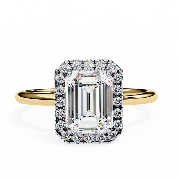 Emerald Flow – Diamond Ring with in 14K Gold