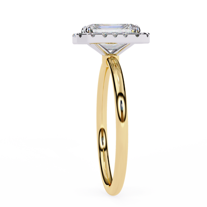 Emerald Flow – Lab Diamond Ring with in 14K Gold