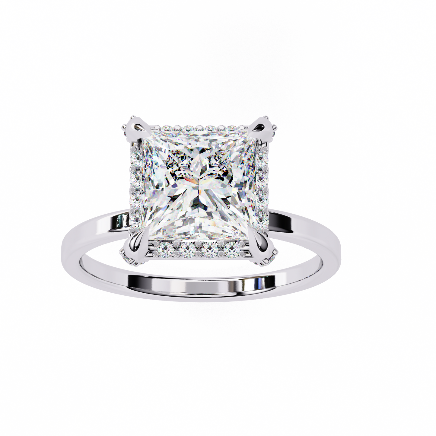 Princess Weave – Lab Diamond Ring in 14K Gold