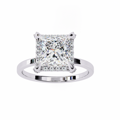 Princess Weave – Lab Diamond Ring in 14K Gold
