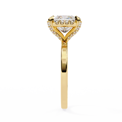 Princess Weave – Lab Diamond Ring in 14K Gold