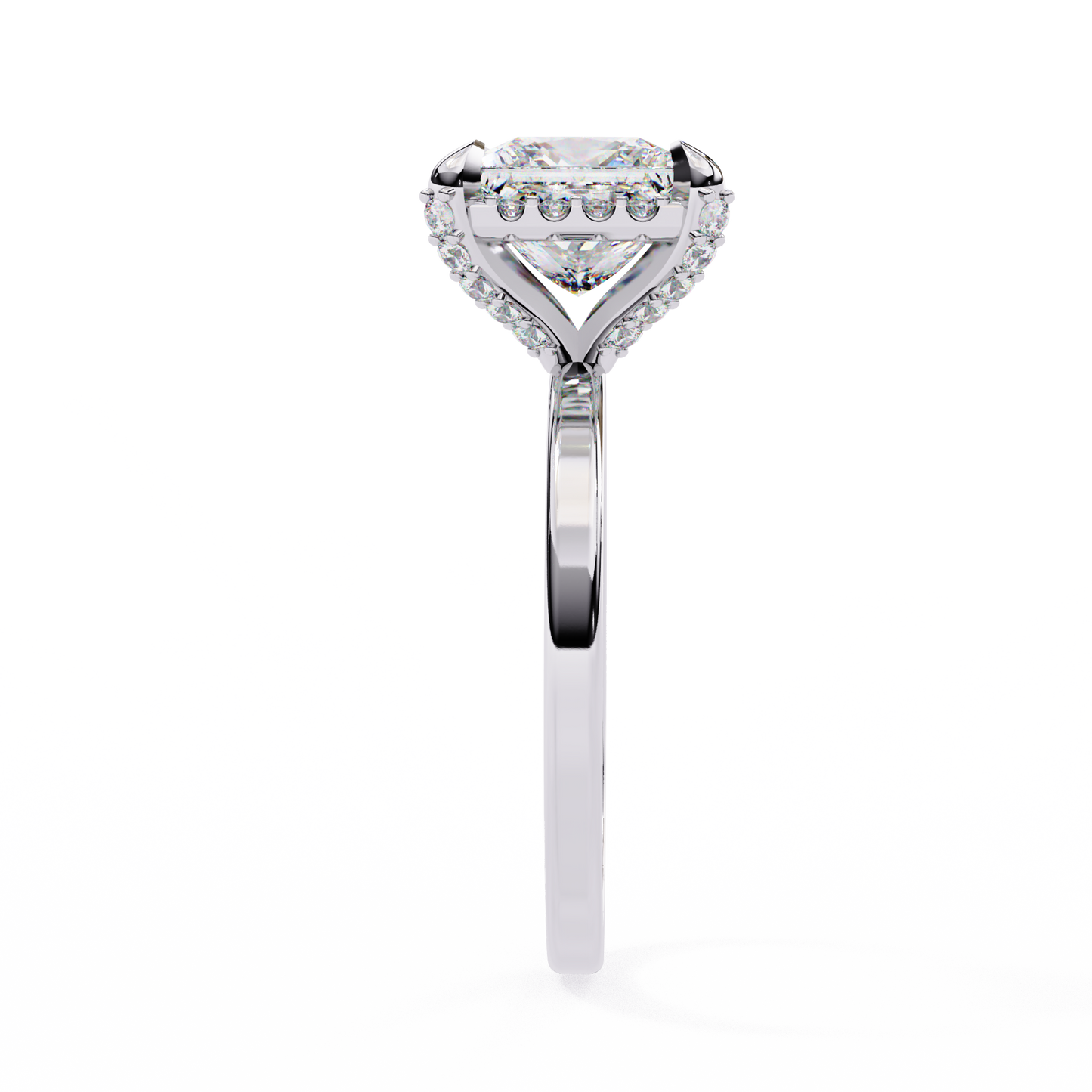 Princess Weave – Lab Diamond Ring in 14K Gold