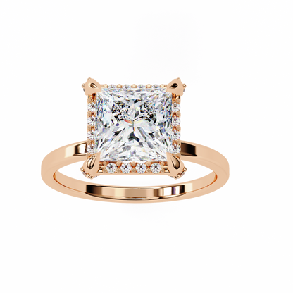 Princess Weave – Lab Diamond Ring in 14K Gold