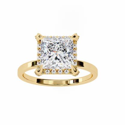 Princess Weave – Lab Diamond Ring in 14K Gold